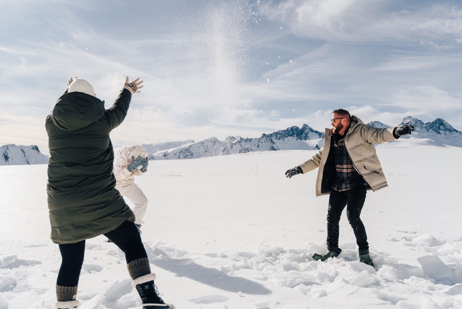 snow balls mountain scenics